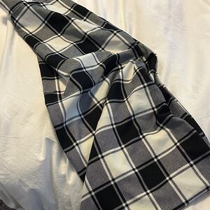 Black and White Plaid Pants